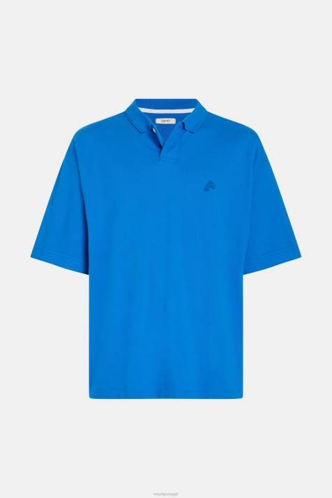 pólos azul homens Esprit golfinho clube de tênis polo descontraído NBHL878
