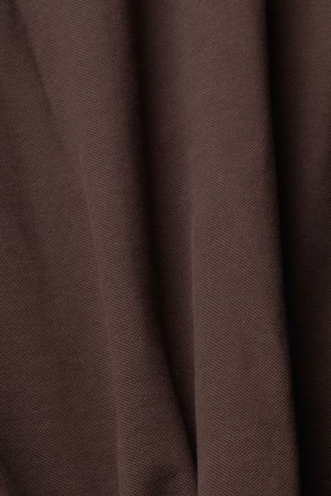 pólos marrom escuro homens Esprit camisa pólo piquê manga longa NBHL836