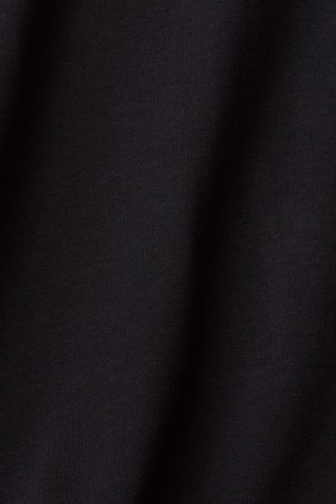 pólos preto homens Esprit camisa pólo manga longa NBHL819