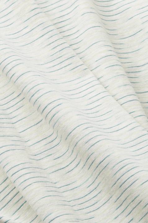 pólos verde cítrico homens Esprit camisa polo melange listrada fina NBHL703