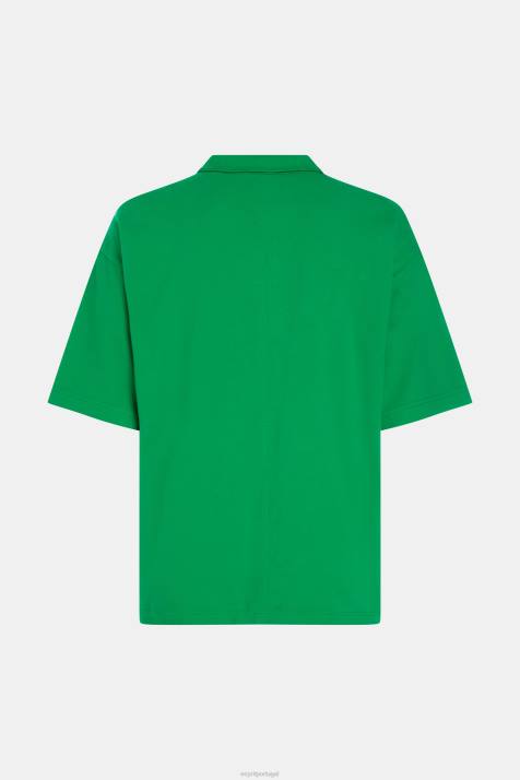 pólos verde homens Esprit golfinho clube de tênis polo descontraído NBHL875