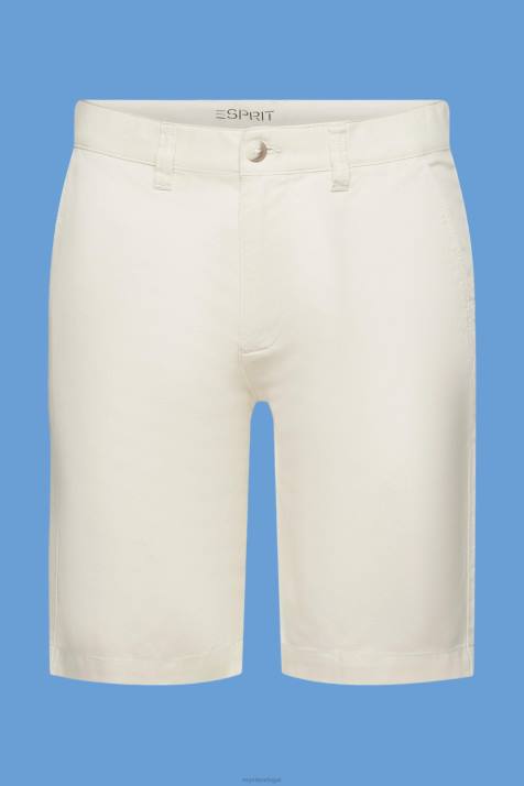 shorts creme bege homens Esprit shorts estilo chino NBHL750