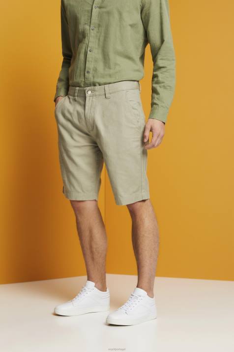 shorts luz verde homens Esprit shorts estilo chino NBHL673