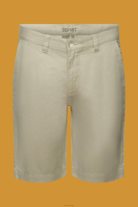 shorts luz verde homens Esprit shorts estilo chino NBHL673