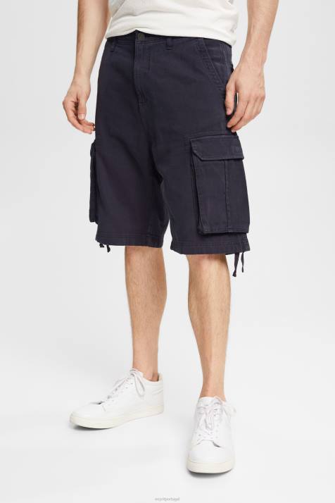 shorts marinha homens Esprit shorts cargo feitos de algodão sustentável NBHL846