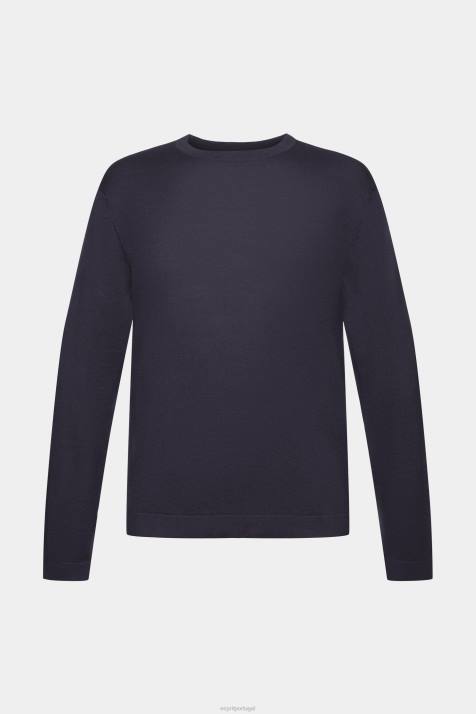 suéteres marinha homens Esprit suéter de malha fina NBHL684