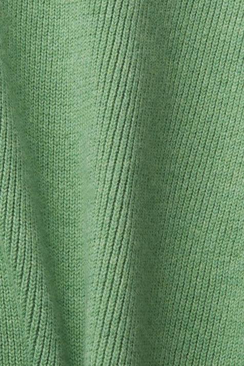 suéteres verde homens Esprit suéter de algodão sustentável com decote em V NBHL726