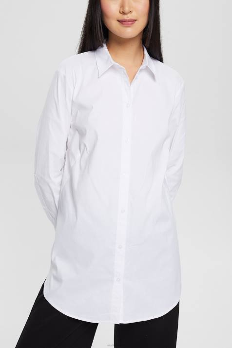 blusas branco mulheres Esprit camisa blusa NBHL516