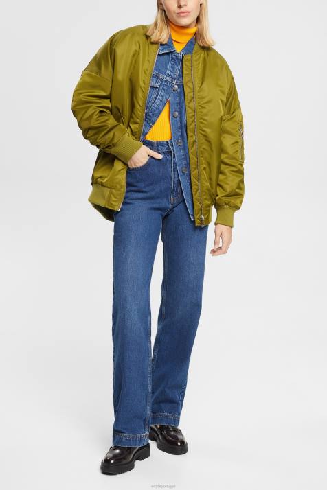 blusas lavagem média azul mulheres Esprit blusa jeans NBHL396