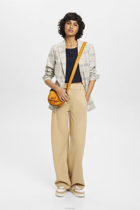 blusas marinha mulheres Esprit blusa cropped sem manga NBHL310