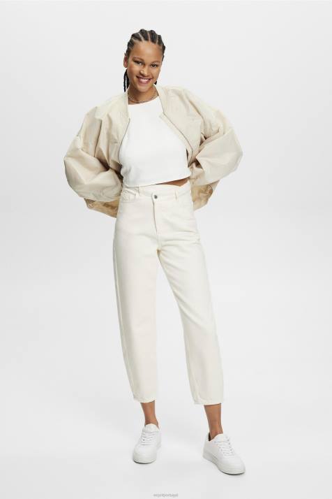 blusas off white mulheres Esprit blusa cropped sem manga NBHL308