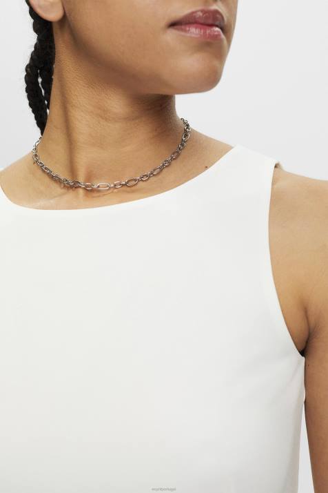 blusas off white mulheres Esprit blusa cropped sem manga NBHL308