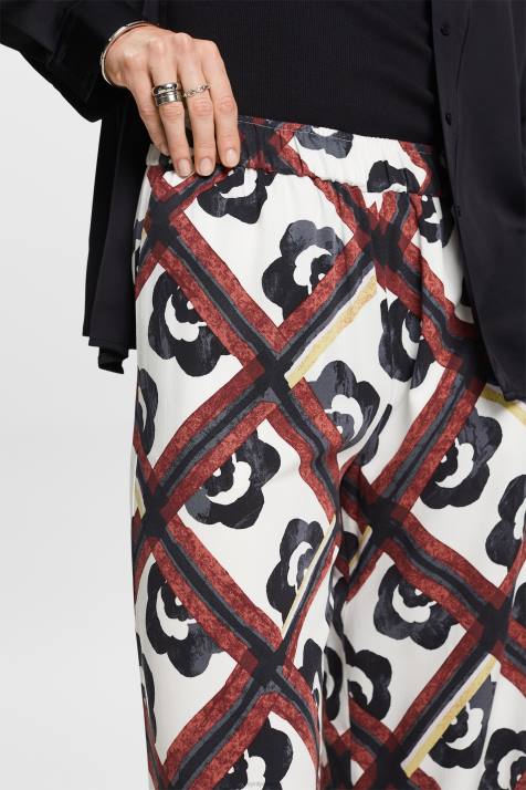 calças gelo mulheres Esprit calça pull-on estampada, lenzing ecovero NBHL17