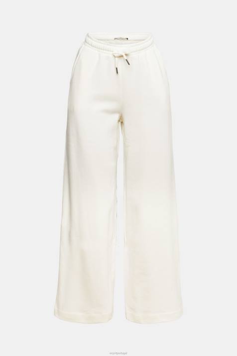 calças off white mulheres Esprit calças de moletom de perna larga NBHL527