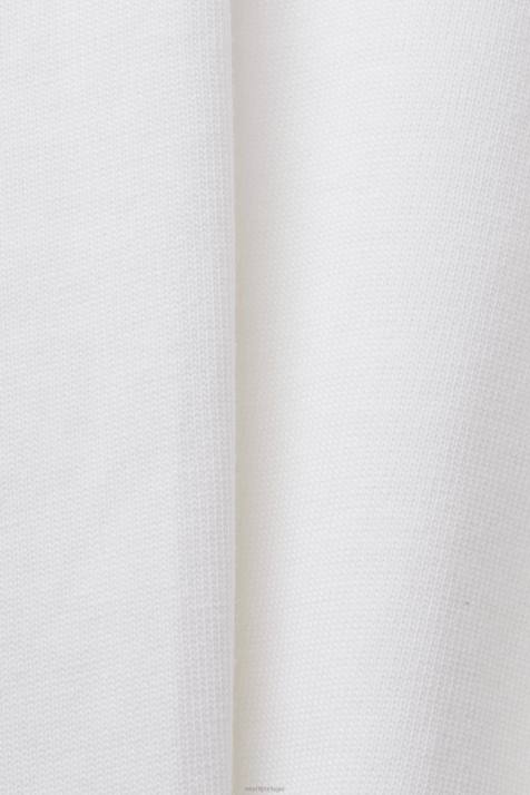 Camisetas branco mulheres Esprit camiseta cropped com gola redonda NBHL194