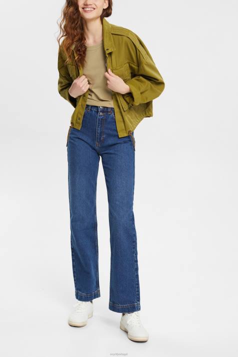 Camisetas cáqui claro mulheres Esprit camiseta com motivo bordado NBHL557