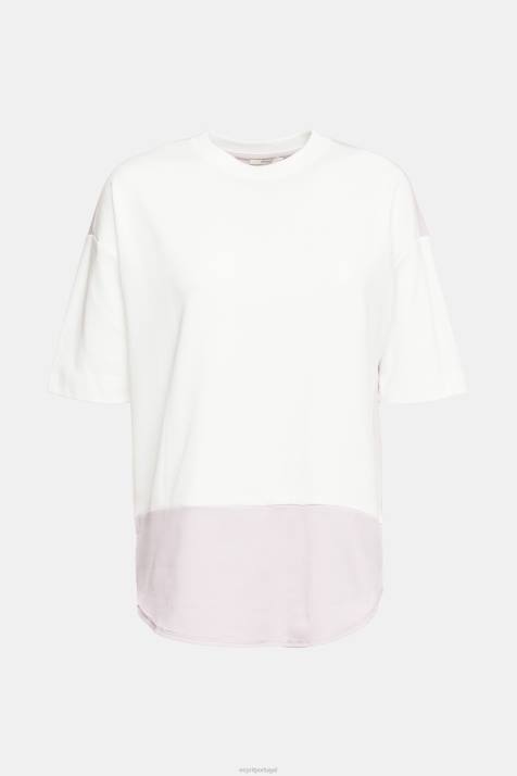 Camisetas off white mulheres Esprit camiseta bicolor NBHL393