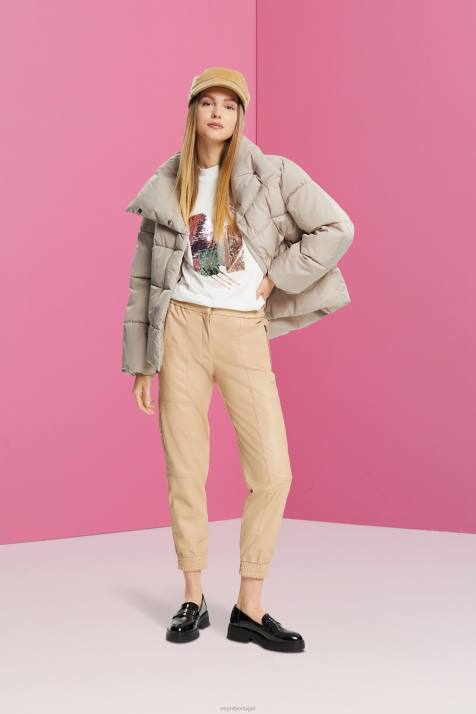 Camisetas off white mulheres Esprit camiseta com apliques de lantejoulas, tencel NBHL399