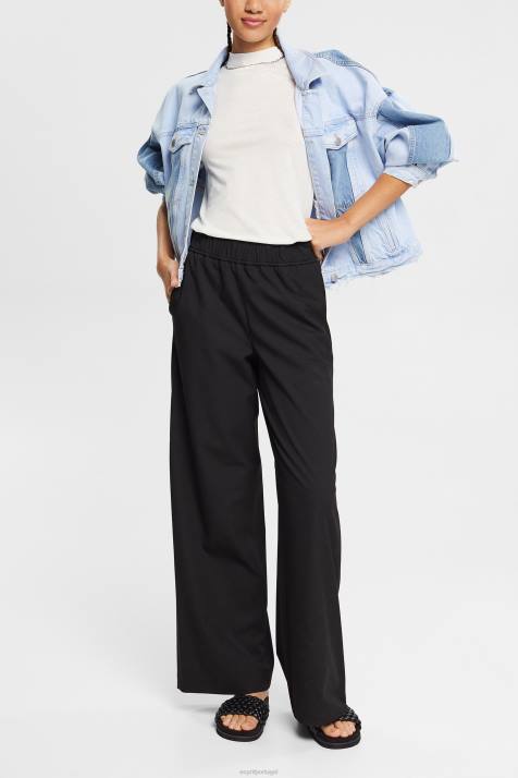 Camisetas off white mulheres Esprit com tencel: camiseta com gola de banda NBHL562