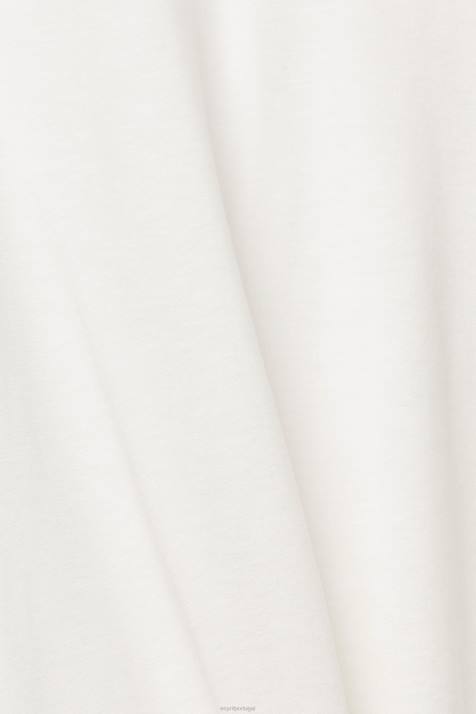Camisetas off white mulheres Esprit com tencel: camiseta com gola de banda NBHL562