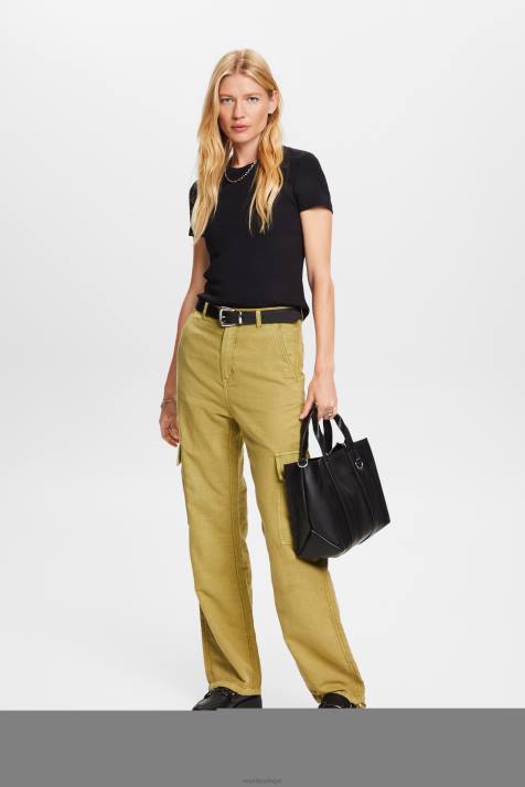 Camisetas preto mulheres Esprit camiseta com nervuras NBHL1