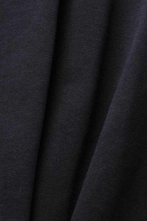 Camisetas preto mulheres Esprit camiseta cropped com gola redonda NBHL193