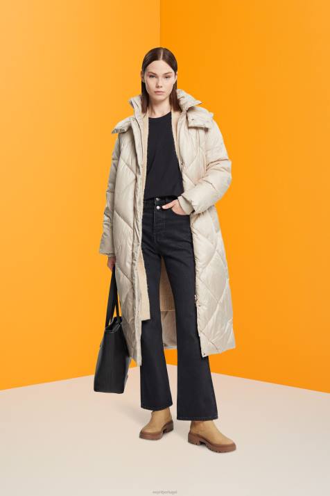 Camisetas preto mulheres Esprit camiseta de algodão com gola redonda NBHL454