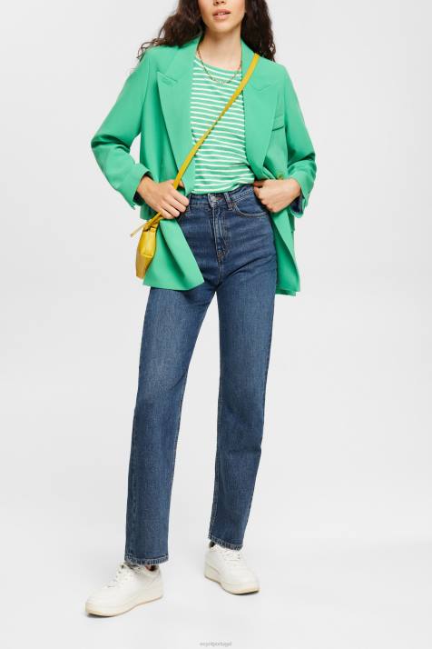 Camisetas verde mulheres Esprit camiseta listrada NBHL373