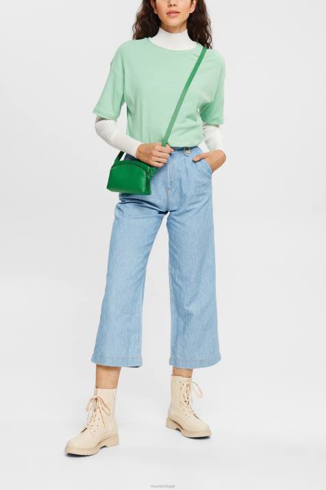 Camisetas verde pastel mulheres Esprit camiseta NBHL546