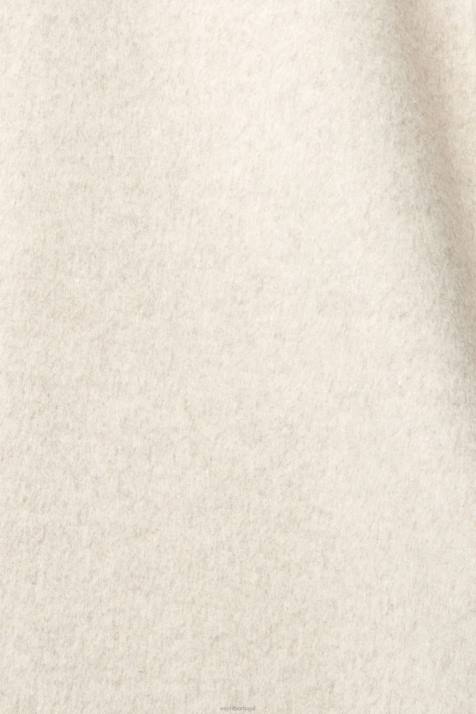 casacos creme bege mulheres Esprit casaco de mistura de lã NBHL561