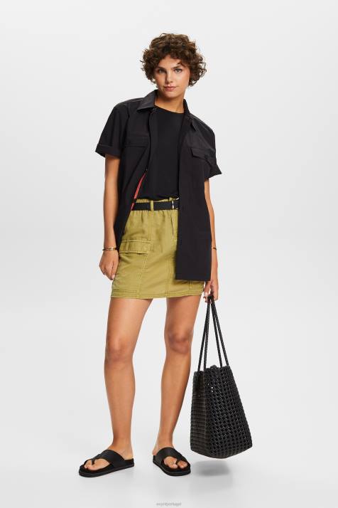 colete preto mulheres Esprit top de viscose NBHL260