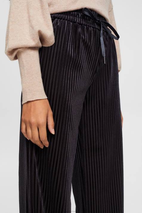 corredores preto mulheres Esprit joggers listrados de ajuste largo NBHL422