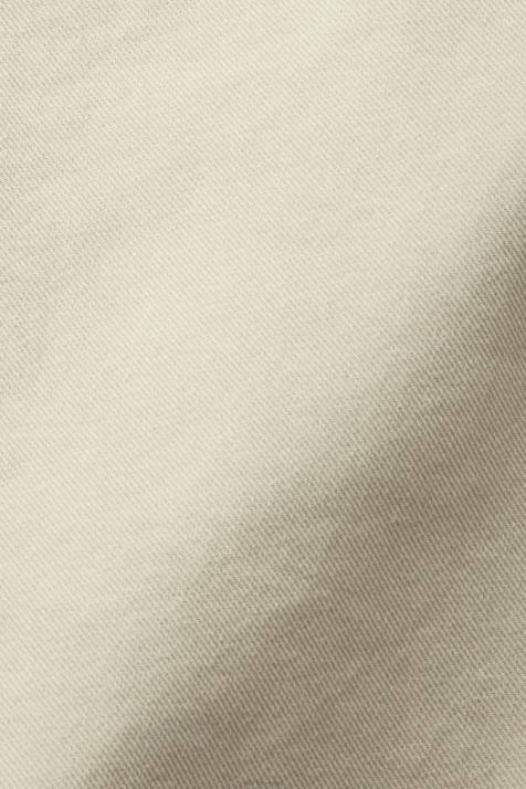 jaquetas areia mulheres Esprit jaqueta de sarja com cinto NBHL292