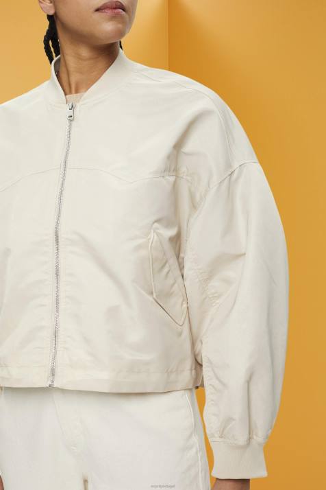 jaquetas cinza claro mulheres Esprit jaqueta bomber grande NBHL214