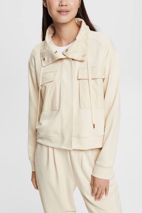 jaquetas gelo mulheres Esprit jaqueta de gola alta NBHL560