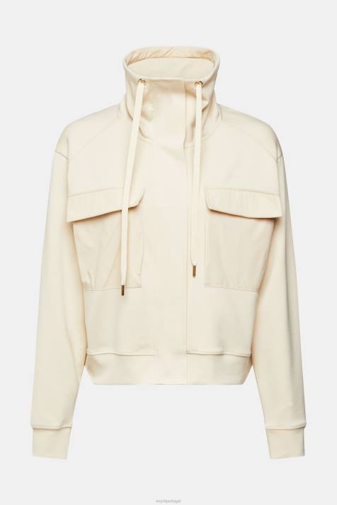 jaquetas gelo mulheres Esprit jaqueta de gola alta NBHL560