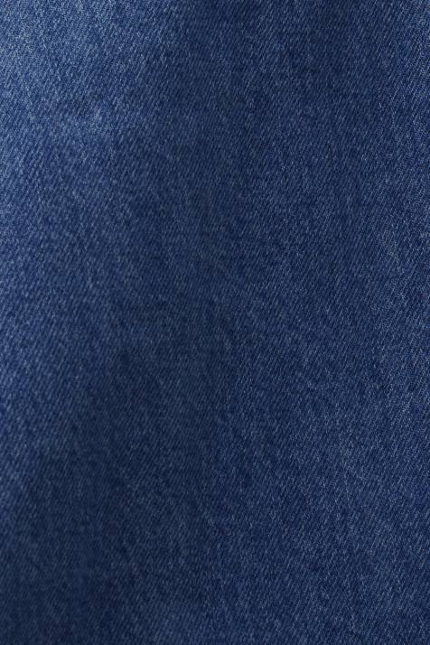 jaquetas lavagem azul escuro mulheres Esprit jaqueta jeans sem gola com cordão NBHL298