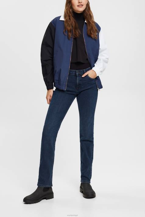 jeans azul preto mulheres Esprit calça jeans stretch cintura média NBHL345