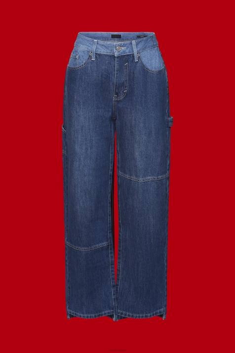 jeans lavagem azul escuro mulheres Esprit jeans com design dos anos 90 NBHL300