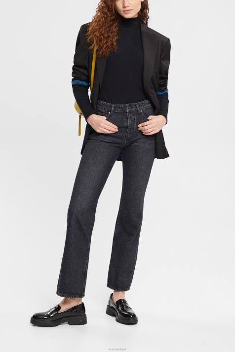 jeans lavagem cinza escuro mulheres Esprit calça jeans com corte boot ocidental NBHL450