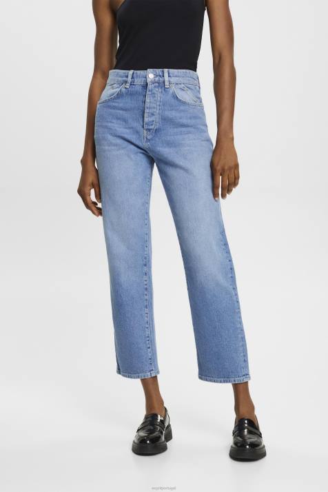 jeans lavagem com luz azul mulheres Esprit jeans de cintura alta NBHL315
