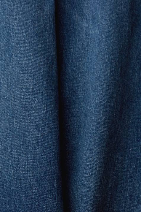 jeans lavagem média azul mulheres Esprit calça jeans stretch cintura alta com perna reta NBHL337