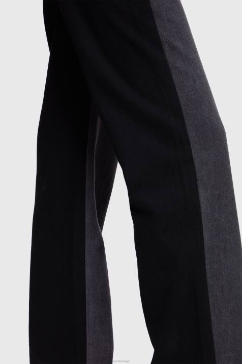 jeans lavagem média preta mulheres Esprit Jeans de trabalho com cintura alta e perna reta dos anos 90 NBHL365