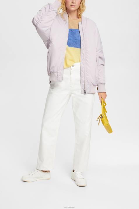 jeans off white mulheres Esprit calça jeans de cintura alta NBHL320