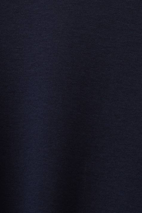 manga comprida marinha mulheres Esprit top de manga comprida com decote recortado NBHL33