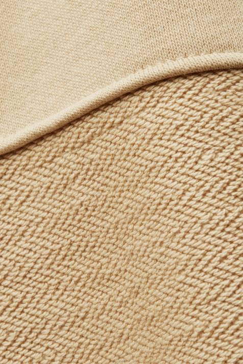 moletons e moletons areia mulheres Esprit moletom cropped com patchwork NBHL289