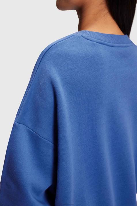 moletons e moletons azul mulheres Esprit moletom com estampa de logo NBHL464