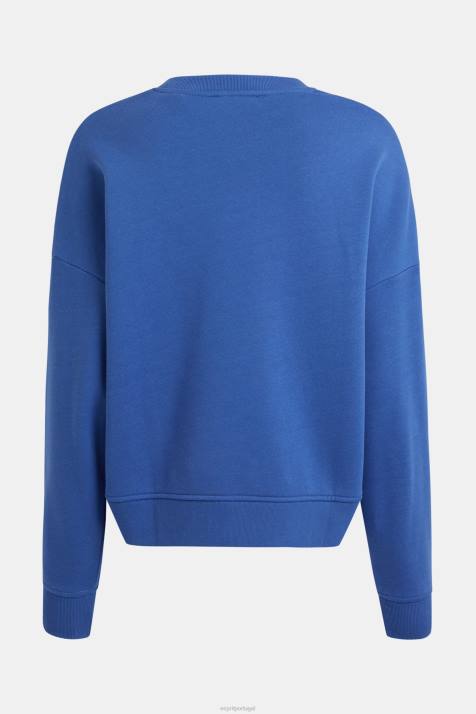 moletons e moletons azul mulheres Esprit moletom com estampa de logo NBHL464