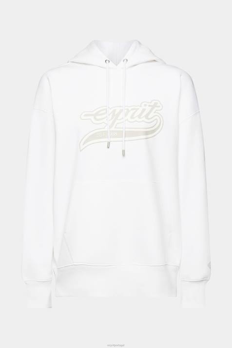 moletons e moletons branco mulheres Esprit moletom com estampa de logo NBHL168