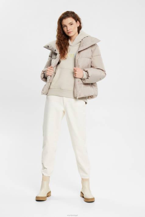 moletons e moletons cinza claro mulheres Esprit moletom com bolso canguru NBHL350